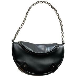 Forever 21 Baguette Bag, Chain Strap, Mini Handbag, Faux Leather, Dark Academia